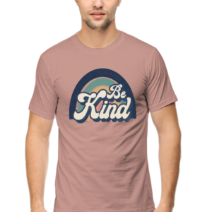 Be Kind Male Round Neck Half Sleeve Classic T-Shirt