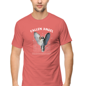 Fallen Angel Male Round Neck Half Sleeve Classic T-Shirt