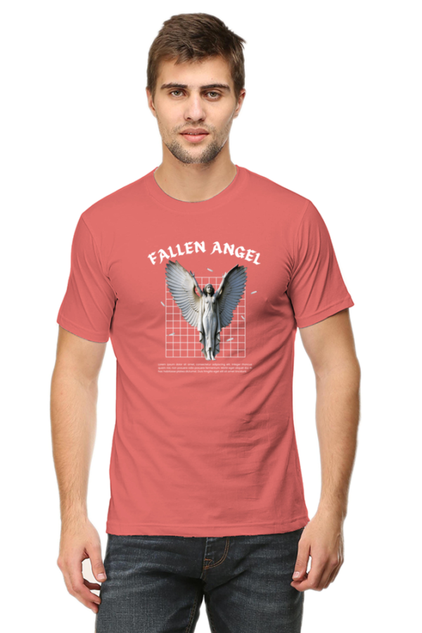 Fallen Angel Male Round Neck Half Sleeve Classic T-Shirt