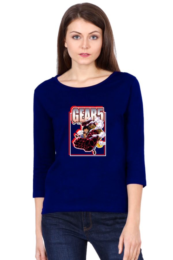 Gear5 Female Round Neck Full Sleeve Classic T-Shirt