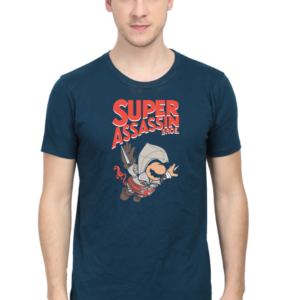 Super Assassin Bros Male Round Neck Half Sleeve Classic T-Shirt