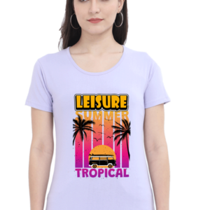 Leisure Summer Female Round Neck Half Sleeve Classic T-Shirt