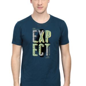 Expect Male Round Neck Half Sleeve Classic T-Shirt