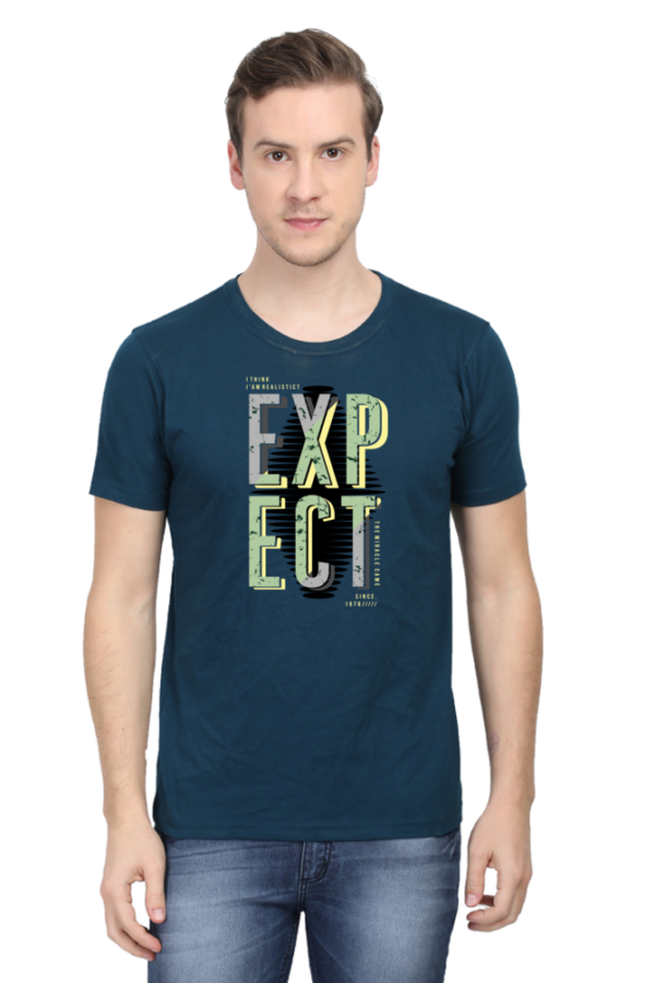 Expect Male Round Neck Half Sleeve Classic T-Shirt
