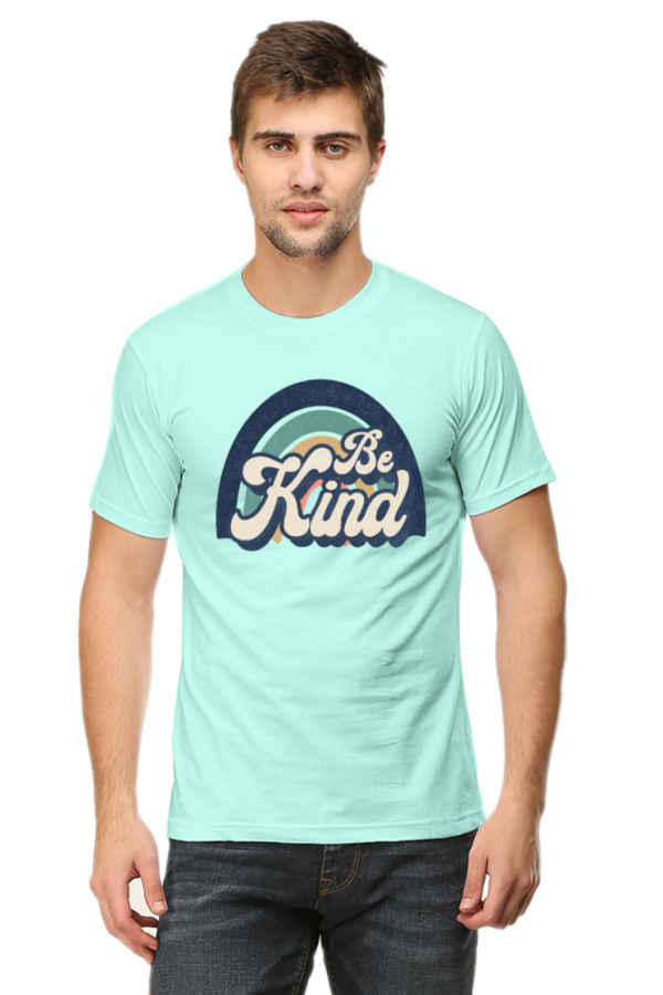 Be Kind Male Round Neck Half Sleeve Classic T-Shirt - Image 5