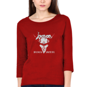 Venom Black Metal Female Round Neck Full Sleeve Classic T-Shirt