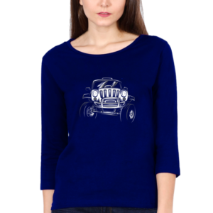 Jeep Female Round Neck Full Sleeve Classic T-Shirt