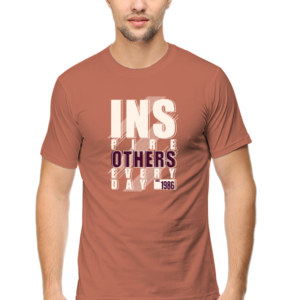 Inspire Others Everyday Male Round Neck Half Sleeve Classic T-Shirt