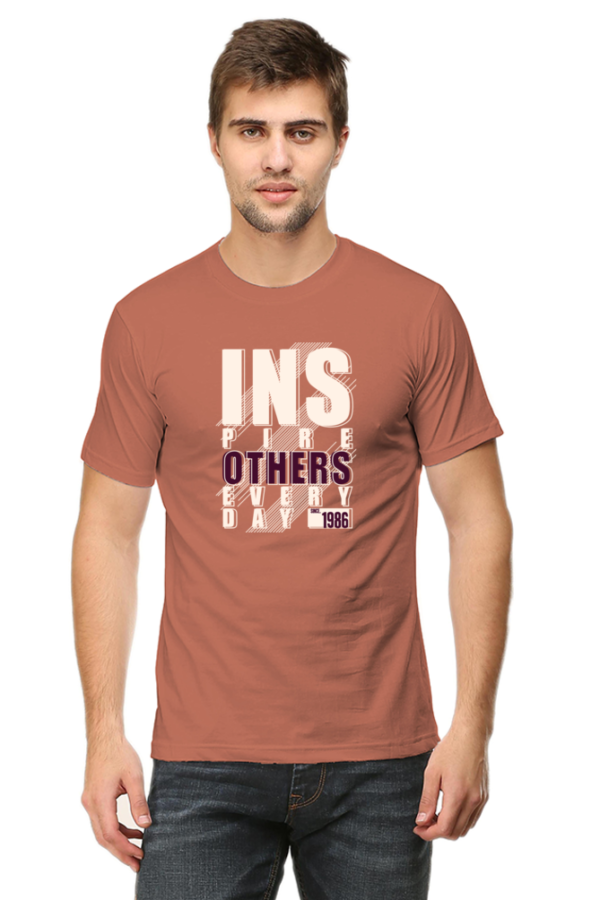Inspire Others Everyday Male Round Neck Half Sleeve Classic T-Shirt