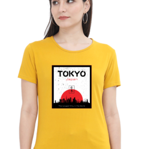 Tokyo Japan Female Round Neck Half Sleeve Classic T-Shirt