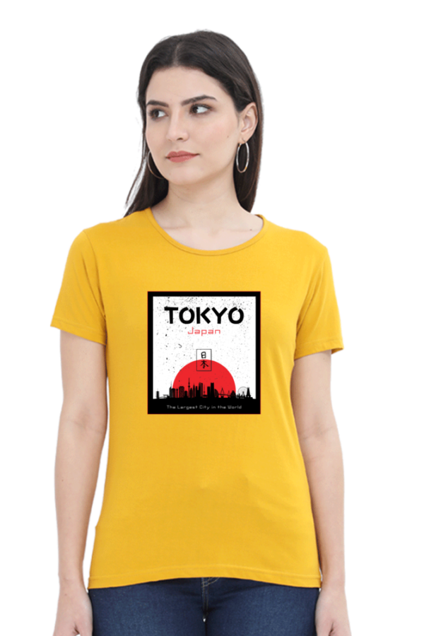 Tokyo Japan Female Round Neck Half Sleeve Classic T-Shirt