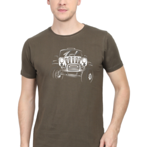 Jeep Male Round Neck Half Sleeve Classic T-Shirt