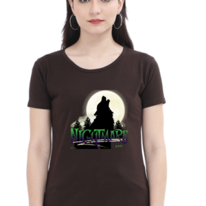 Nightmare Crowned Female Round Neck Half Sleeve Classic T-Shirt