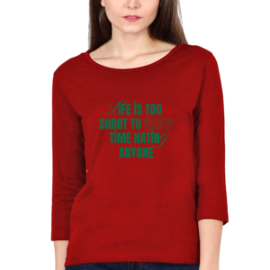 Life Is Too Short Female Round Neck Full Sleeve Classic T-Shirt