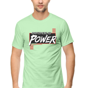 Patience Is Power Male Round Neck Half Sleeve Classic T-Shirt