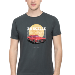 Borcelle Wear Male Round Neck Half Sleeve Classic T-Shirt