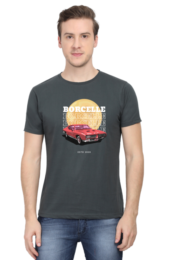 Borcelle Wear Male Round Neck Half Sleeve Classic T-Shirt