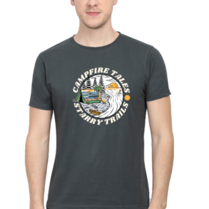 Campfire Tales Male Round Neck Half Sleeve Classic T-Shirt