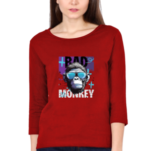 Bad Monkey Female Round Neck Full Sleeve Classic T-Shirt