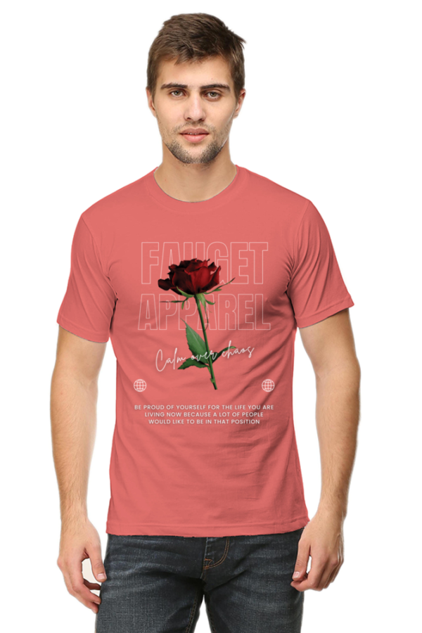 Calm Over Chaos Male Round Neck Half Sleeve Classic T-Shirt