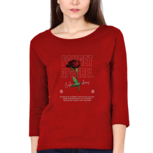 Calm Over Chaos Female Round Neck Full Sleeve Classic T-Shirt