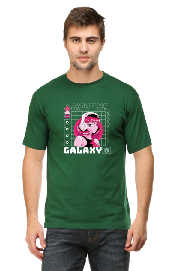 Galaxy Girl Male Round Neck Half Sleeve Classic T-Shirt - Image 2