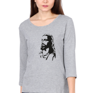 Jesus Christ Female Round Neck Full Sleeve Classic T-Shirt