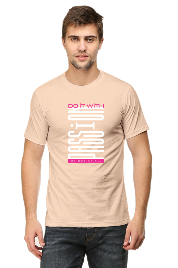 Do It With Passion Male Round Neck Half Sleeve Classic T-Shirt - Image 7