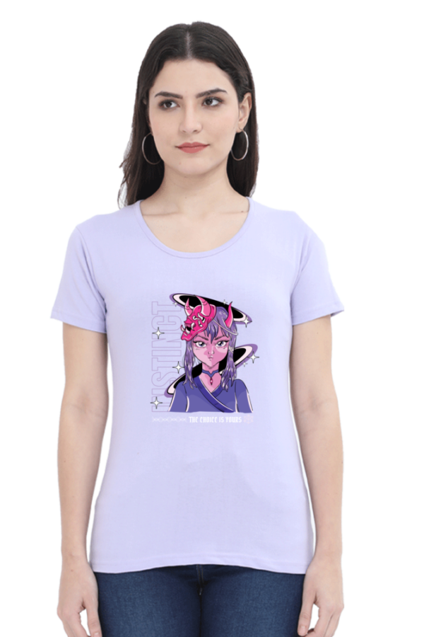 Instinct Female Round Neck Half Sleeve Classic T-Shirt - Image 2