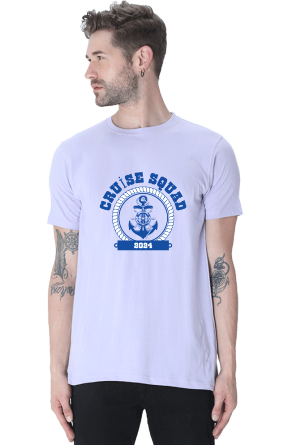 Cruise Squad Male Round Neck Half Sleeve Classic T-Shirt - Image 9