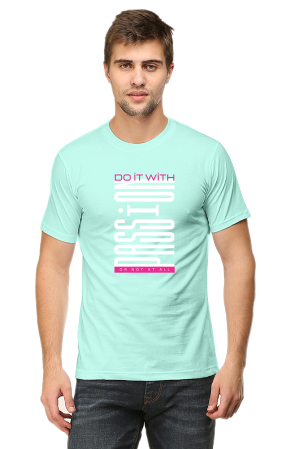 Do It With Passion Male Round Neck Half Sleeve Classic T-Shirt - Image 4