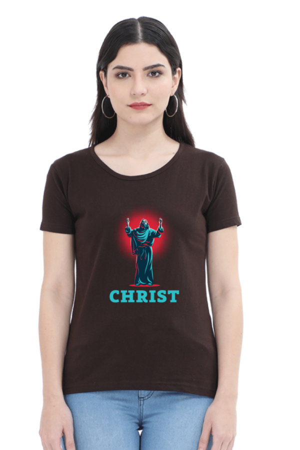 Christ Female Round Neck Half Sleeve Classic T-Shirt
