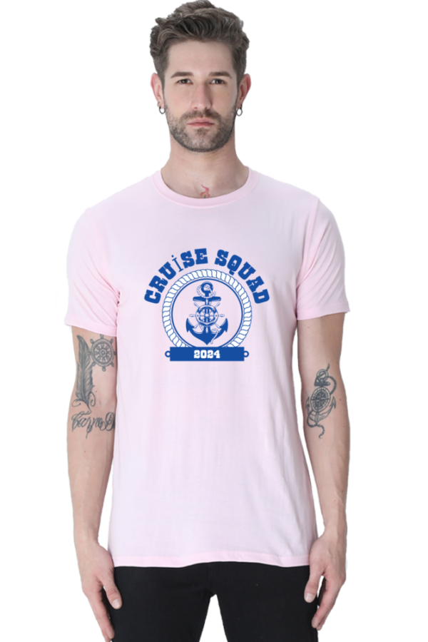 Cruise Squad Male Round Neck Half Sleeve Classic T-Shirt - Image 11