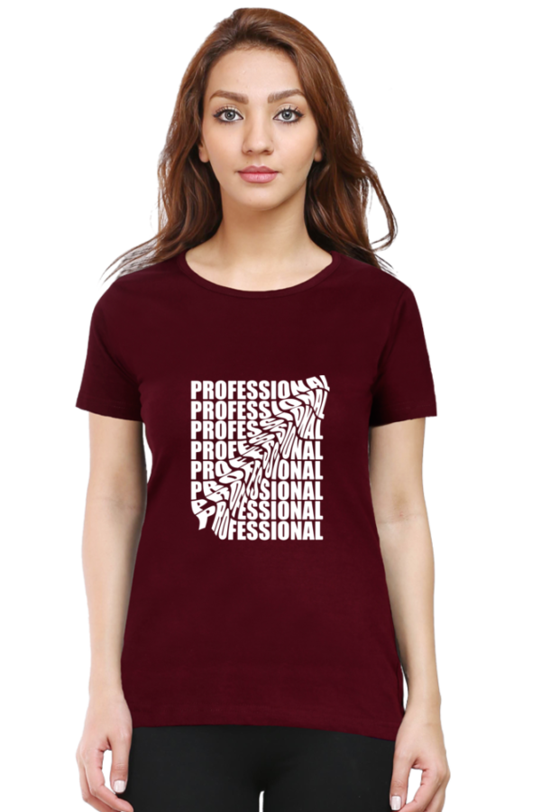 Professional Female Round Neck Half Sleeve Classic T-Shirt - Image 8
