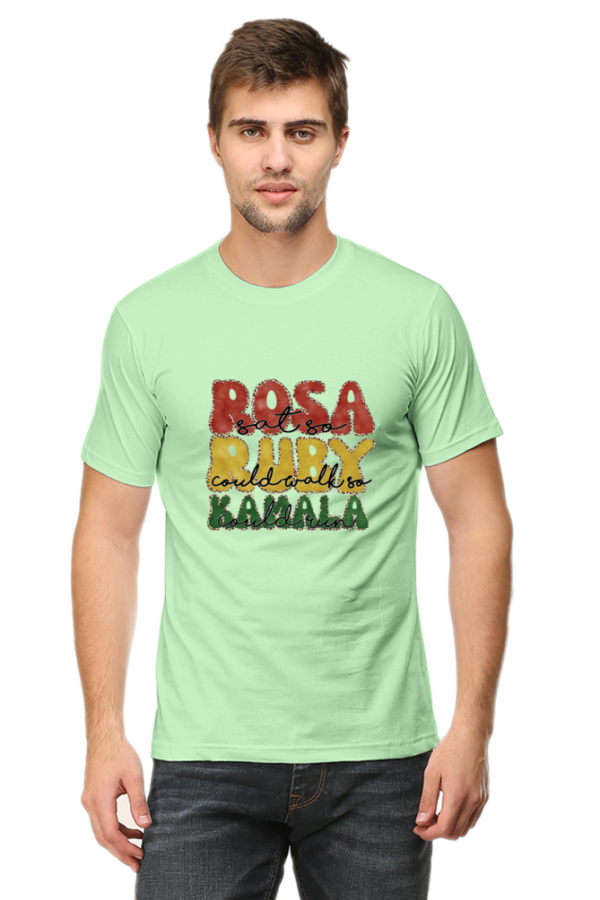 Rosa Ruby Kamala Male Round Neck Half Sleeve Classic T-Shirt