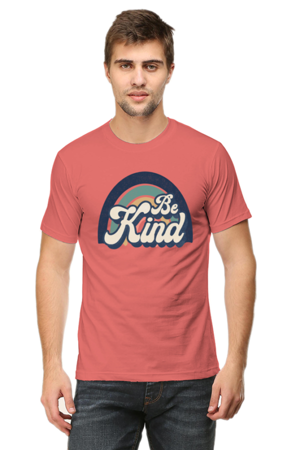 Be Kind Male Round Neck Half Sleeve Classic T-Shirt - Image 6