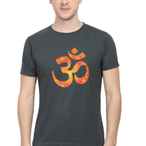 Om Sign Male Round Neck Half Sleeve Classic T-Shirt