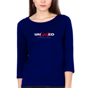 Unlimited Female Round Neck Full Sleeve Classic T-Shirt