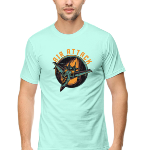 Air Attack Male Round Neck Half Sleeve Classic T-Shirt