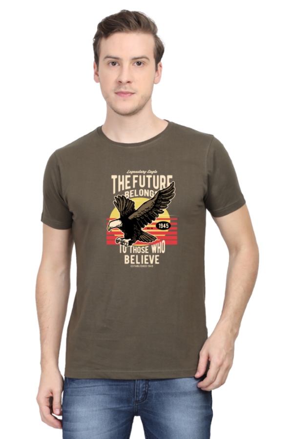 Legendary Eagle Male Round Neck Half Sleeve Classic T-Shirt - Image 4