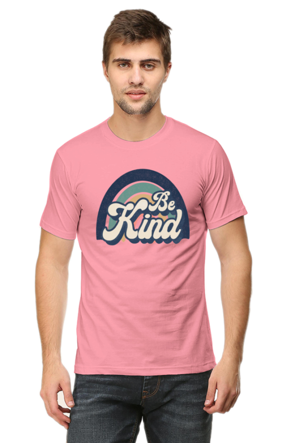 Be Kind Male Round Neck Half Sleeve Classic T-Shirt - Image 3