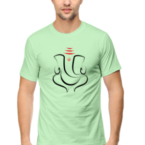 Lord Ganesha V2 Male Round Neck Half Sleeve Classic T-Shirt