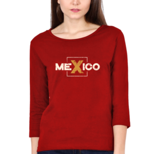 Mexico Female Round Neck Full Sleeve Classic T-Shirt