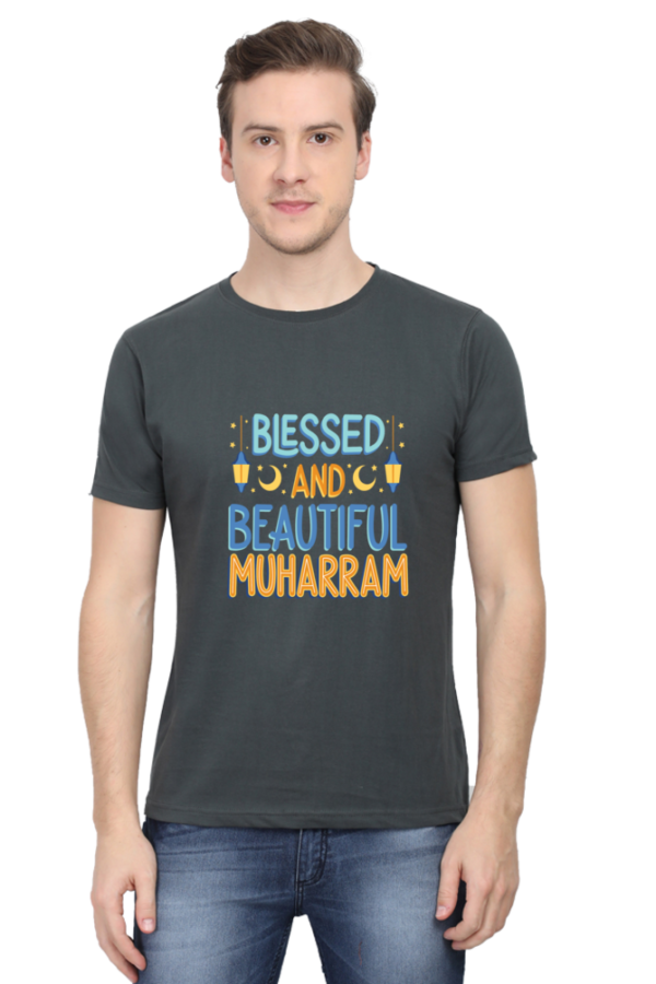 Blessed And Beautiful Muharram Male Round Neck Half Sleeve Classic T-Shirt