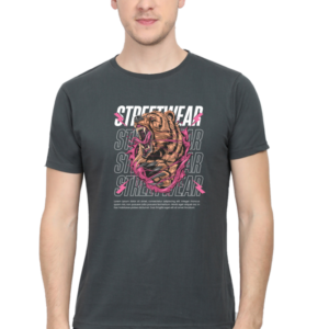 Street Wear Male Round Neck Half Sleeve Classic T-Shirt
