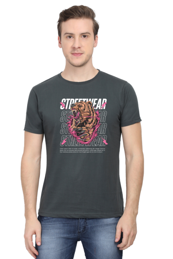Street Wear Male Round Neck Half Sleeve Classic T-Shirt