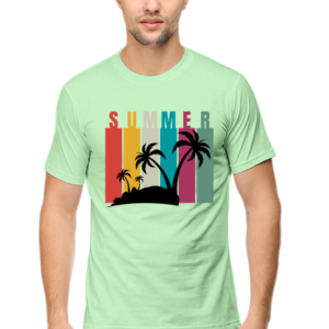 Summer Male Round Neck Half Sleeve Classic T-Shirt