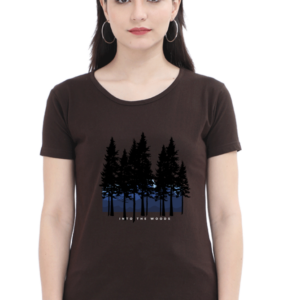 Into The Woods Female Round Neck Half Sleeve Classic T-Shirt