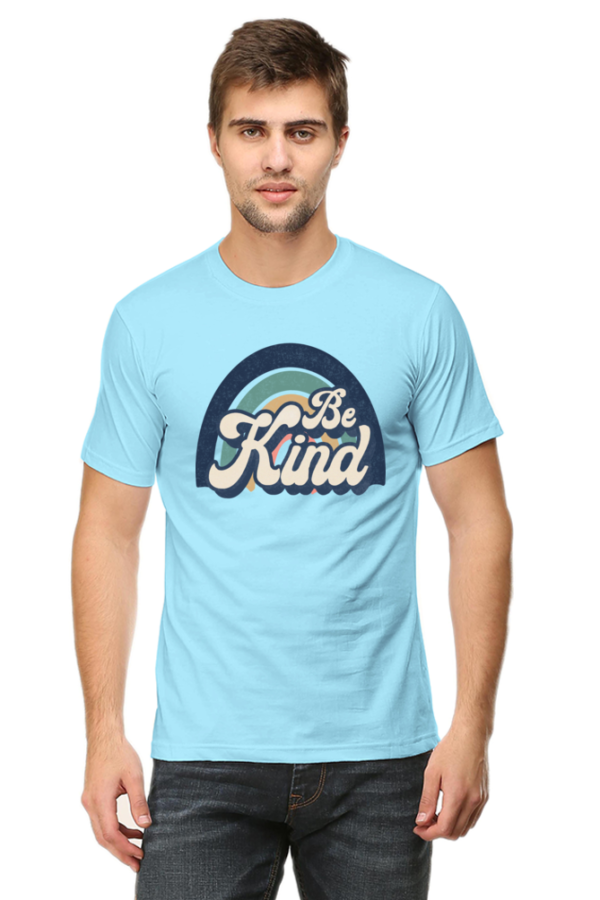 Be Kind Male Round Neck Half Sleeve Classic T-Shirt - Image 4