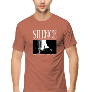 Silence Male Round Neck Half Sleeve Classic T-Shirt